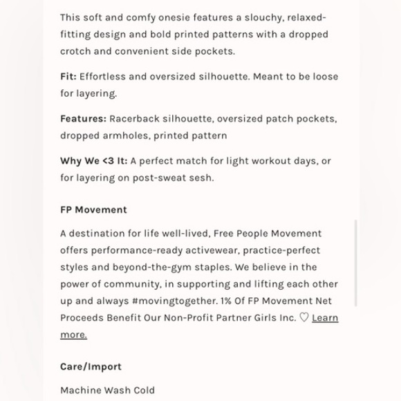 RARE FREE PEOPLE Movement Hot Shot Printed Onesie Black Stripes Combo - Picture 4 of 4